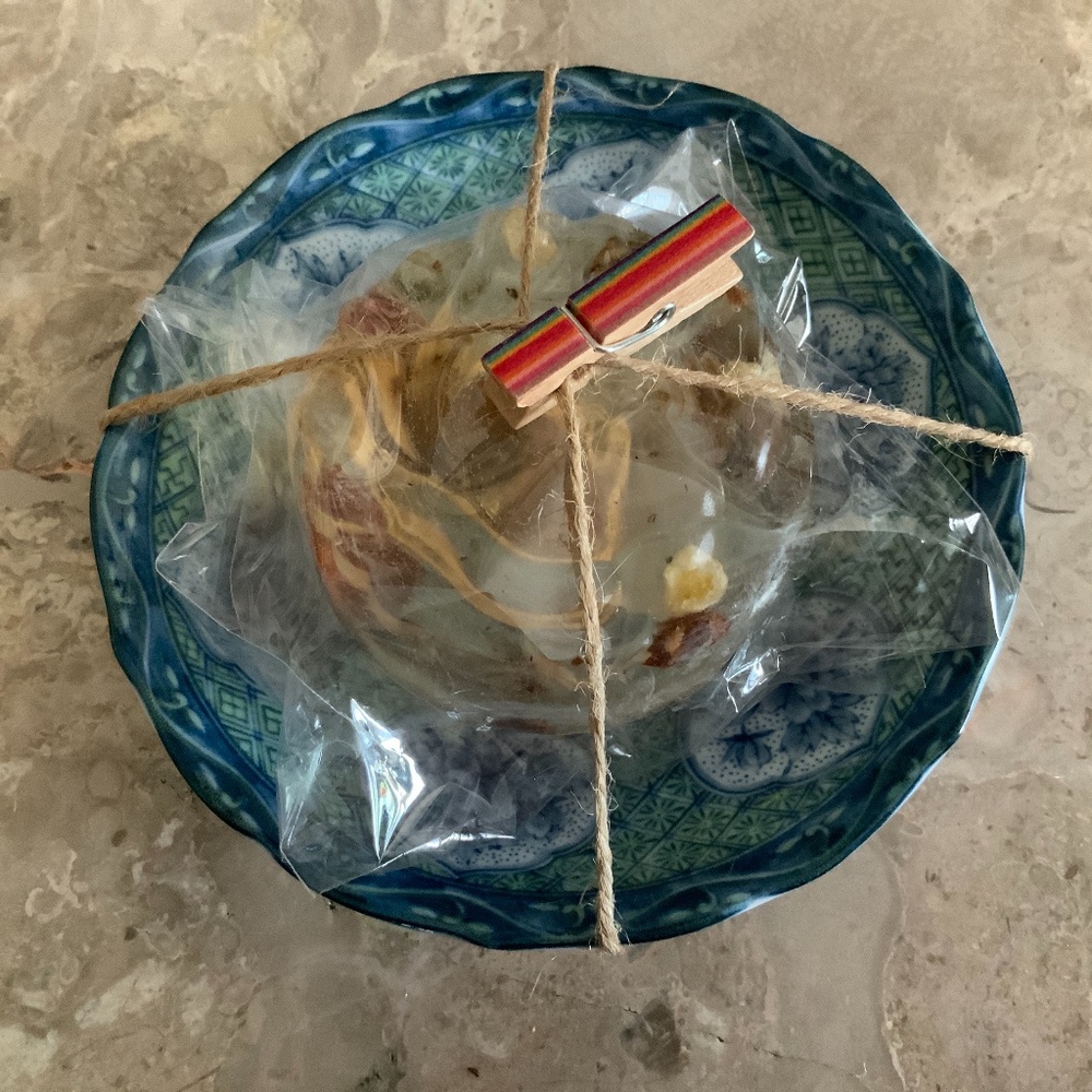 Handmade Peach Tea Ginger Soap & Antique Soap Dish